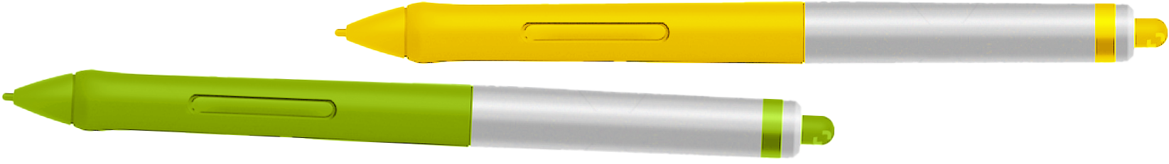 Yellow & Green Pens
