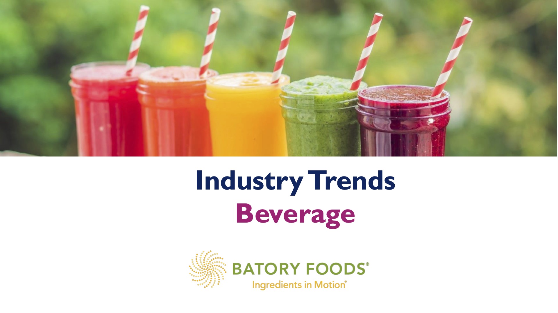 Beverage Industry Trends