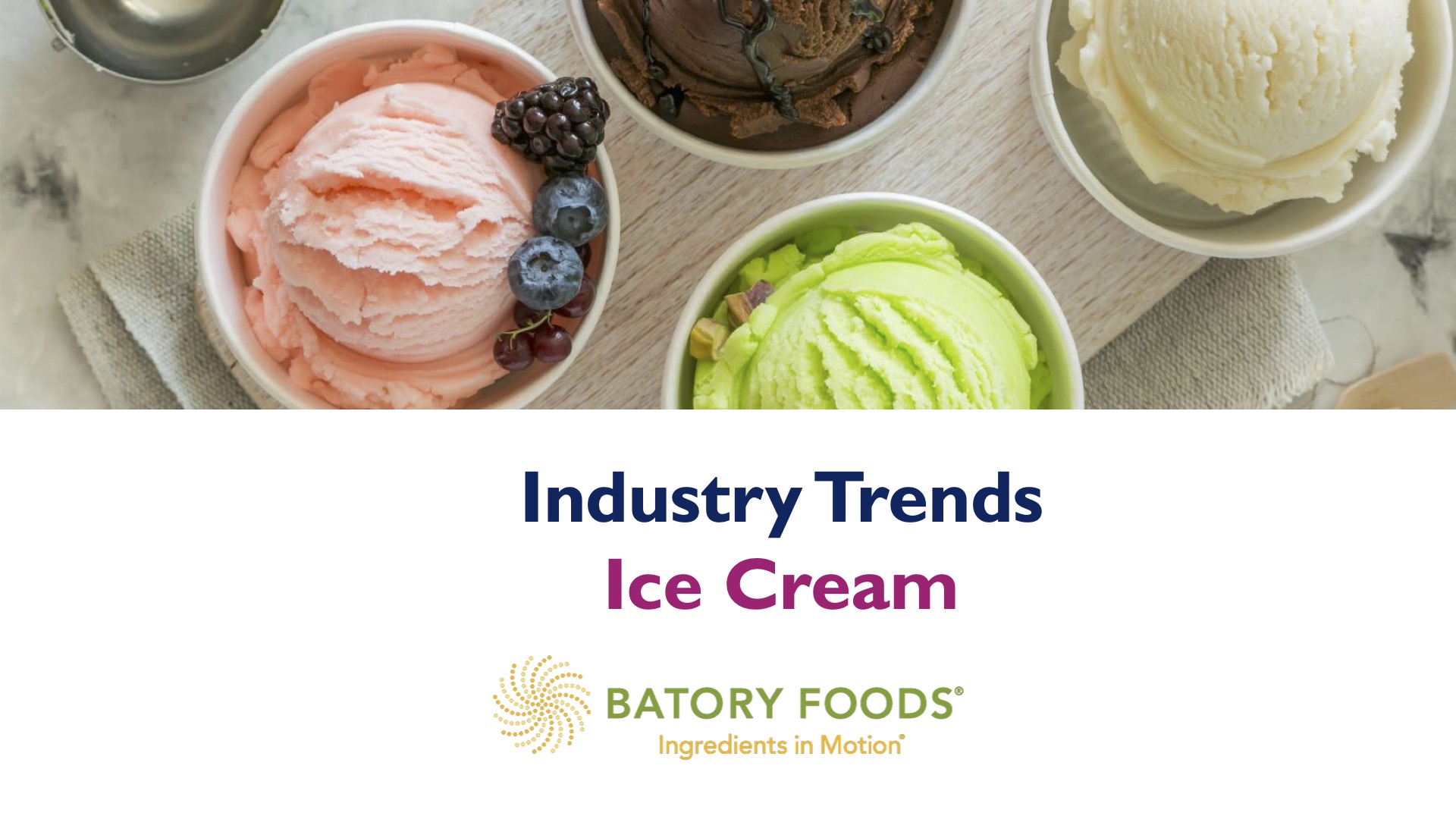 Ice Cream Industry Trends