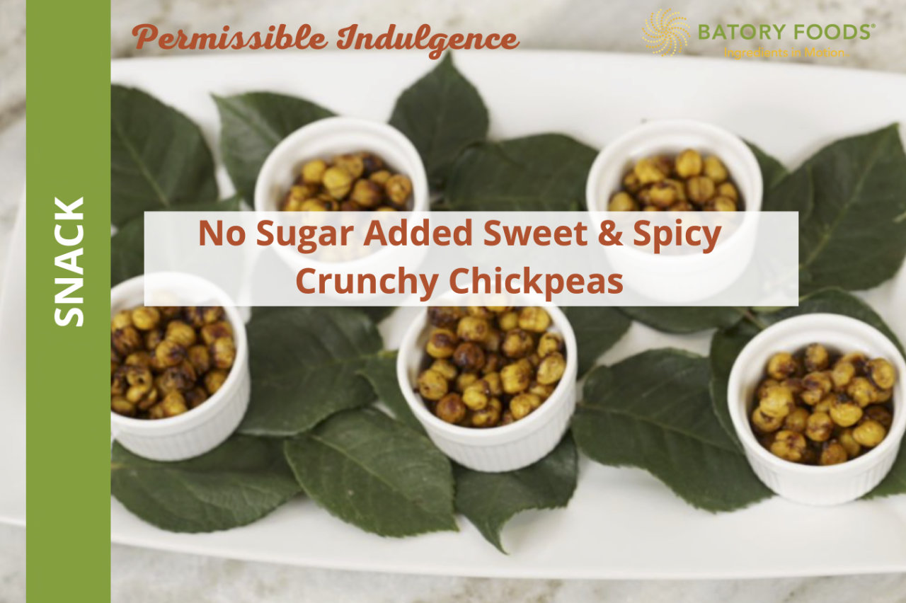 No Sugar Added Sweet & Spicy Crunchy Chickpeas