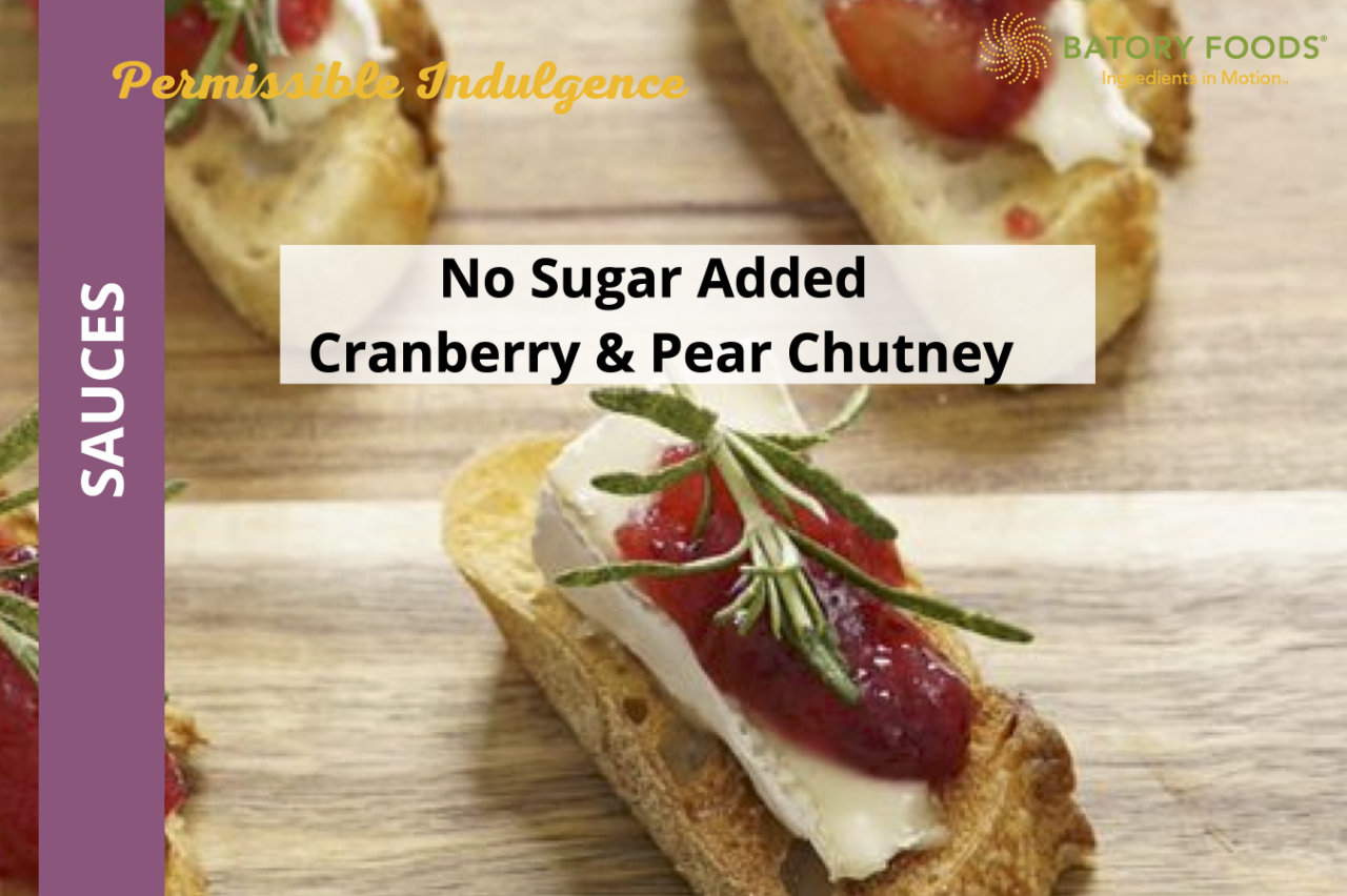 No Sugar Added Cranberry & Pear Chutney