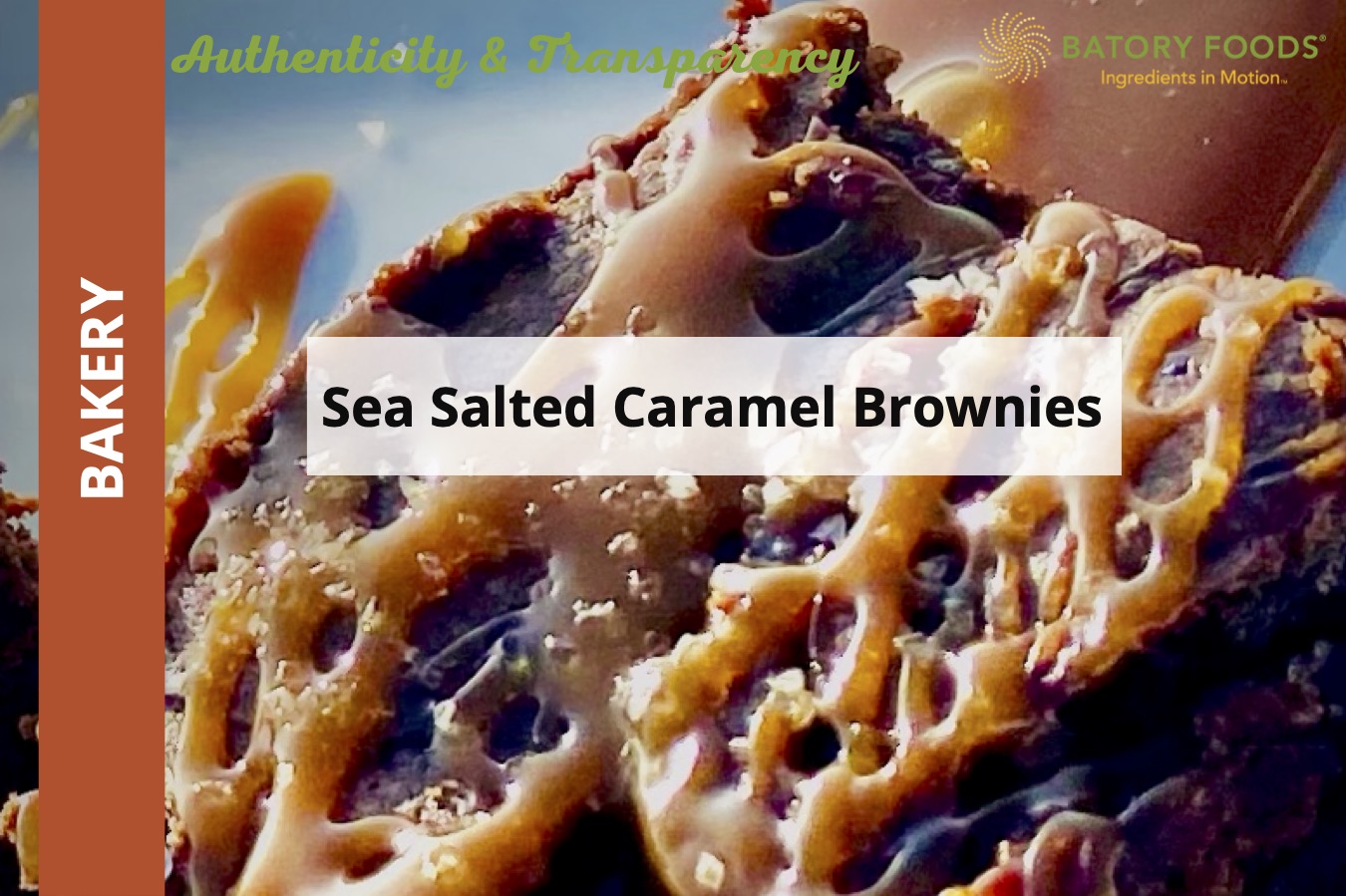 Label Friendly Sea Salted Caramel Brownies