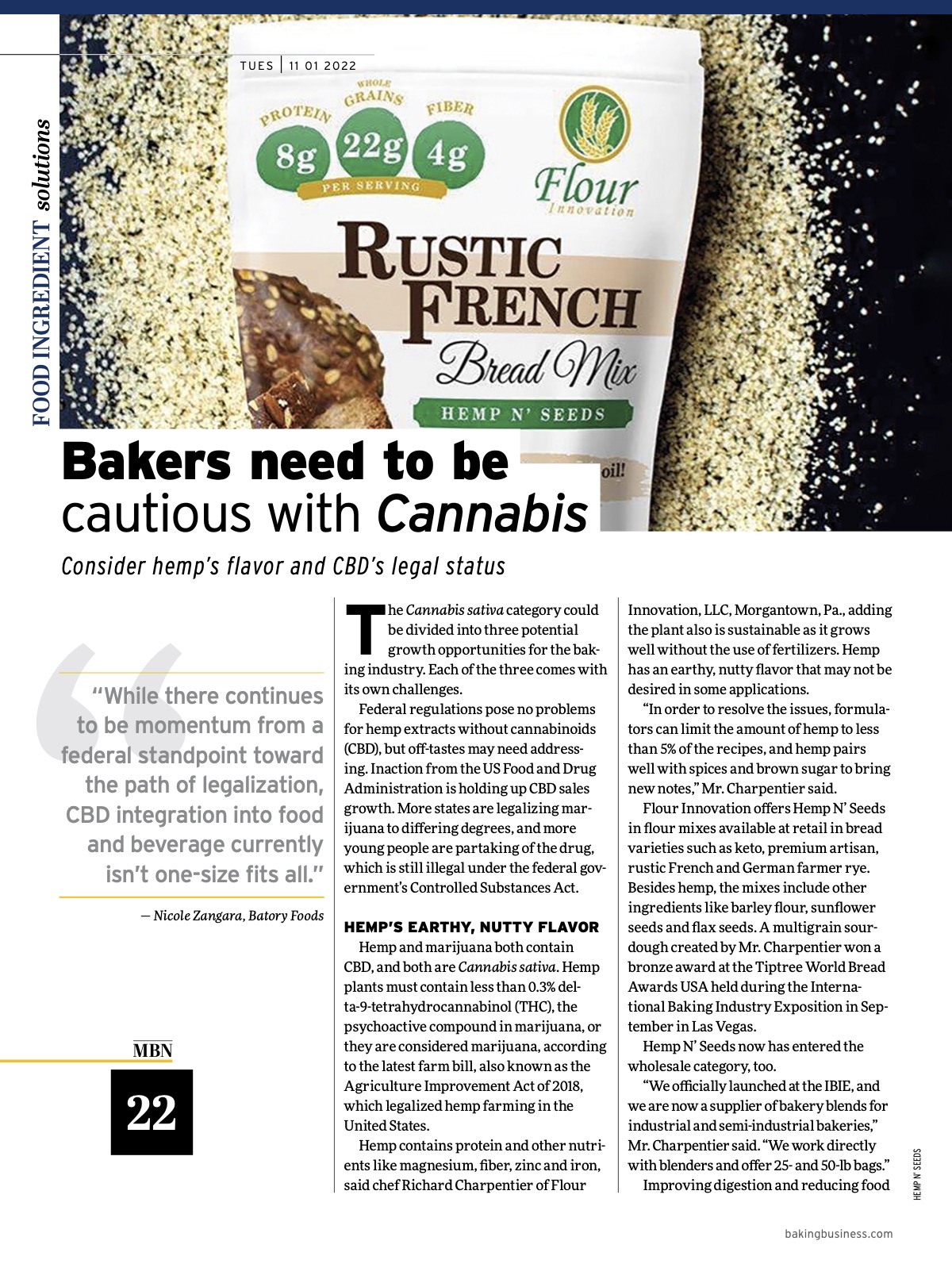 Milling & Baking News Mag - Cannabis Goods Trends - Nov 2022