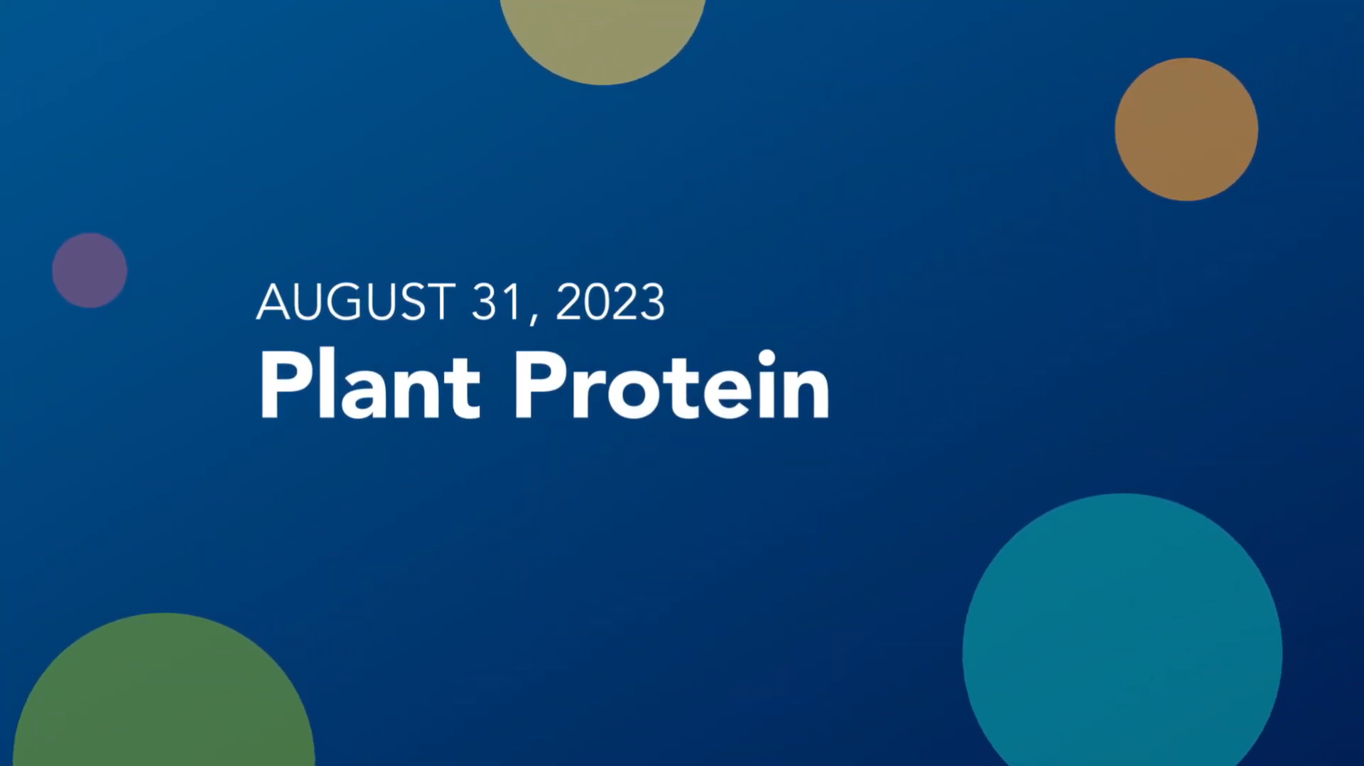 SMARTPOSIUM Episode 3 Plant Protein
